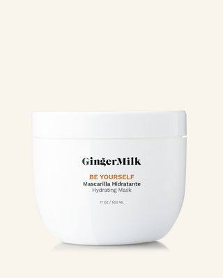 Hydrating Hair Mask | For Curly, Wavy, and Coily Hair | BE YOURSELF | 17 OZ / 500 ML - Ginger Milk Natural Care