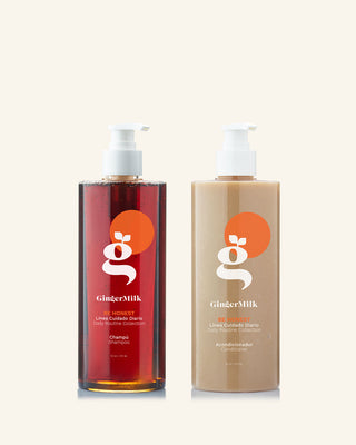 Shampoo y Acondicionador BE HONEST | Set para cabello normal con tendencia grasa - Ginger Milk Natural Care