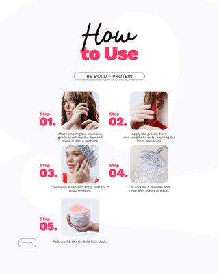 Hair Strengthening and Repairing Protein with Vitamin E | BE BOLD |