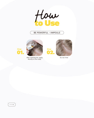 Hair Loss Control Ampoule with Biotin | BE POWERFUL | 0.5 OZ / 15 ML