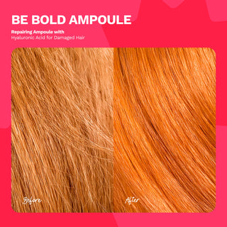 Repairing Ampoule with Hyaluronic Acid for Damaged Hair | BE BOLD | 0.5 OZ / 15 ML - Ginger Milk Natural Care
