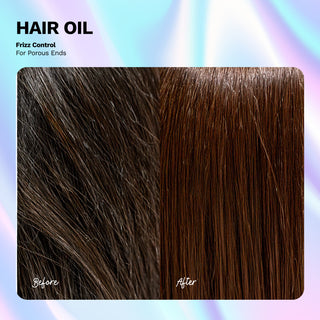 Hair Oil Frizz Control | For Porous Ends | BE BRIGHT | 4 OZ / 120 ML - Ginger Milk Natural Care