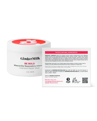 Hair Repair Mask for Damaged and Mistreated Hair | BE BOLD - Ginger Milk Natural Care