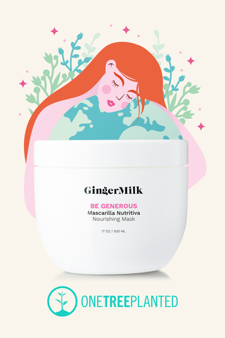 Nourishing & Moisturizing Hair Mask with Proteins | BE GENEROUS - Ginger Milk Natural Care