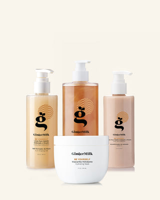 Simplified Wavy Hair Routine | Be Yourself Collection Lite | For Curly, Wavy, and Coily Hair + TOTEBAG GIF - Ginger Milk Natural Care