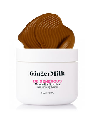 Protein-Rich Hair Mask TRAVEL SIZE | BE GENEROUS | 4 OZ / 118 ML - Ginger Milk Natural Care