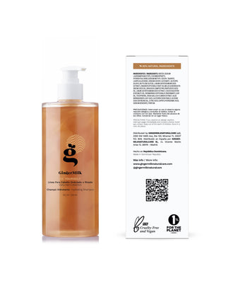 Hydrating Shampoo | For Curly, Wavy, and Coily Hair | BE YOURSELF | 16 OZ / 473 ML - Ginger Milk Natural Care