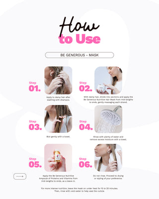 Nourishing & Moisturizing Hair Mask with Proteins | BE GENEROUS