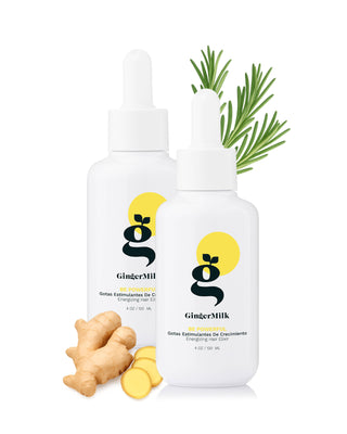 x2 Hair Loss and Hair Growth Stimulant Control Hair Dropper | BE POWERFUL - Ginger Milk Natural Care