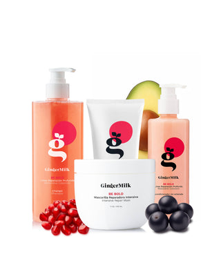 Be Bold Collection | Hair Repair kit for damaged hair caused by coloring, chemical processes - Ginger Milk Natural Care