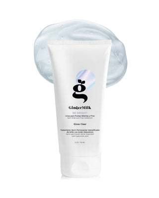 Gloss Clear Shine and color-enhancing treatment with hyaluronic acid, semi-permanent color | BE BRIGHT 3-in-1 | 5 OZ / 150 ML - Ginger Milk Natural Care