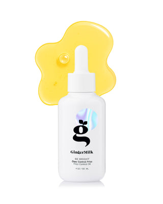 Hair Oil Frizz Control | For Porous Ends | BE BRIGHT | 4 OZ / 120 ML - Ginger Milk Natural Care