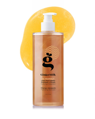 Hydrating Shampoo | For Curly, Wavy, and Coily Hair | BE YOURSELF | 16 OZ / 473 ML - Ginger Milk Natural Care