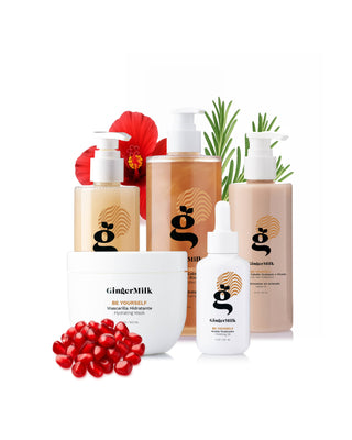 Be Yourself Collection | For Curly, Wavy, and Coily Hair | Simplified Wavy Hair Routine - Ginger Milk Natural Care