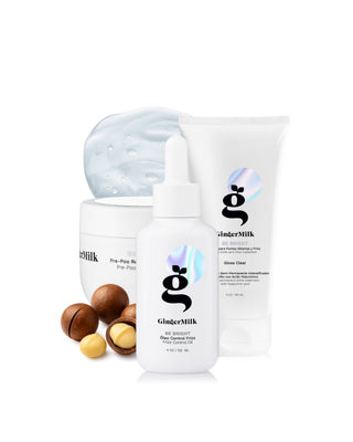 Be Bright Collection: Strengthens, Revitalizes, Protects, Prevents Frizz, and Enhances Natural Shine and Color - Ginger Milk Natural Care