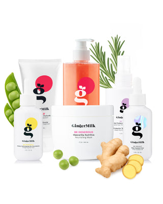 Complete Hair Repair and Nutrition Routine | GINGER MILK MIX Kit - Ginger Milk Natural Care