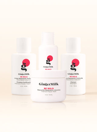 Travel Set BE BOLD | for Dry and Chemically Processed Hair - Ginger Milk Natural Care