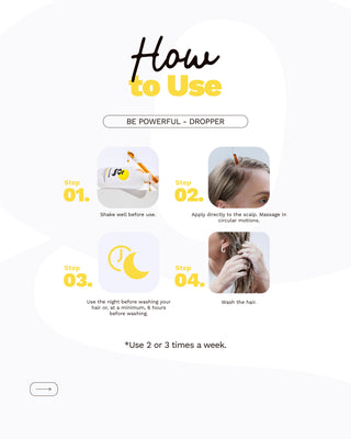 Hair Loss and Hair Growth Stimulant Control Hair Dropper | BE POWERFUL
