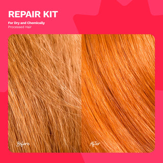 Essential Routine Hair Repair kit for damaged hair caused by coloring, chemical processes | Be Bold Collection - Ginger Milk Natural Care