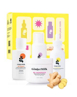 Travel Set | Nourishes, Hydrates, and Stimulates Hair Growth | Includes Bag - Ginger Milk Natural Care