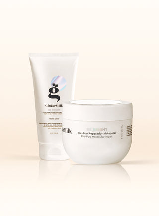 Pre-Poo and Gloss Clear / For Repairing, Adding Shine, Enhancing Color, Frizz Control, and Healthy Ends