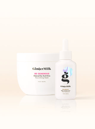 Nutritive Hair Mask and Frizz Control Oil | Hydrates, nourishes, and seals split ends