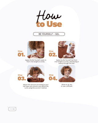 Curly Defining Gel | For Wavy Hair | Greasy Scalp and Dry Ends | BE YOURSELF | 8.5 OZ / 250 ML