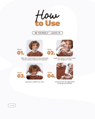 Leave-in Conditioner | For Curly, Wavy, and Coily Hair | BE YOURSELF | 8.5 OZ / 250 ML