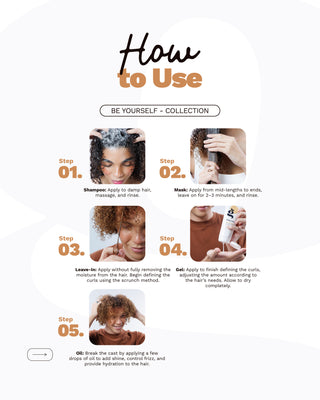 Be Yourself Collection | For Curly, Wavy, and Coily Hair | Simplified Wavy Hair Routine