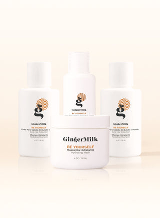 Travel Set | For Curly, Wavy, and Coily Hair | Be Yourself - Ginger Milk Natural Care