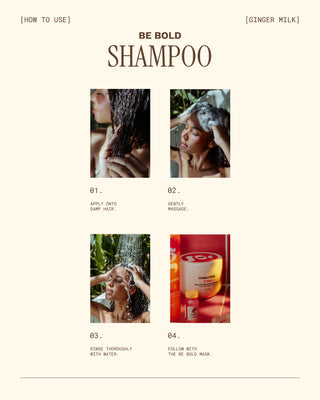 Intensive Repair Shampoo for Damaged Hair | BE BOLD - Ginger Milk Natural Care