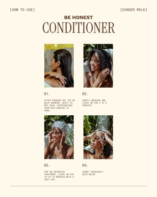 Conditioner | For Normal to Oily Scalp and Hair | BE HONEST - Ginger Milk Natural Care