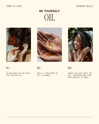 Finisher Oil | For Wavy Hair | Greasy Scalp and Dry Ends | BE YOURSELF | 4 OZ / 120 ML