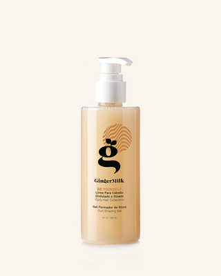Curly Defining Gel | For Wavy Hair | Greasy Scalp and Dry Ends | BE YOURSELF | 8.5 OZ / 280 ML - Ginger Milk Natural Care