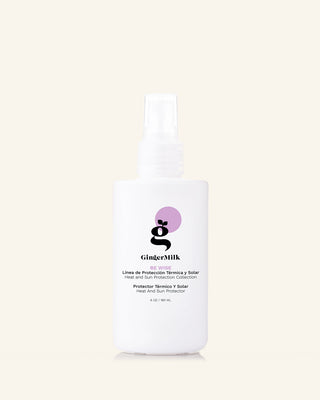 Hair Heat and Sun Protector | Hydrates and Prevents Frizz | BE WISE | 6 OZ / 180 ML - Ginger Milk Natural Care